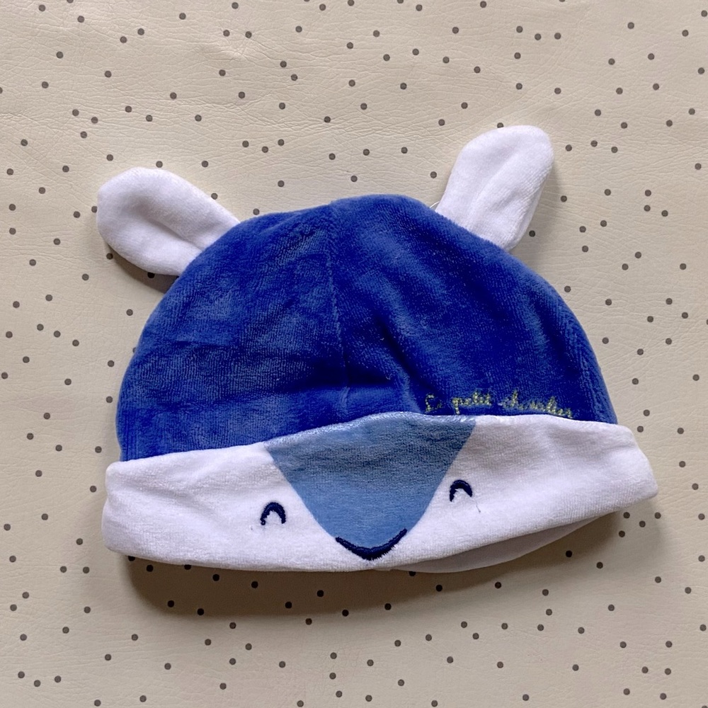 New FRENCH Newborn Blue Fox Hat 🧢 🦊